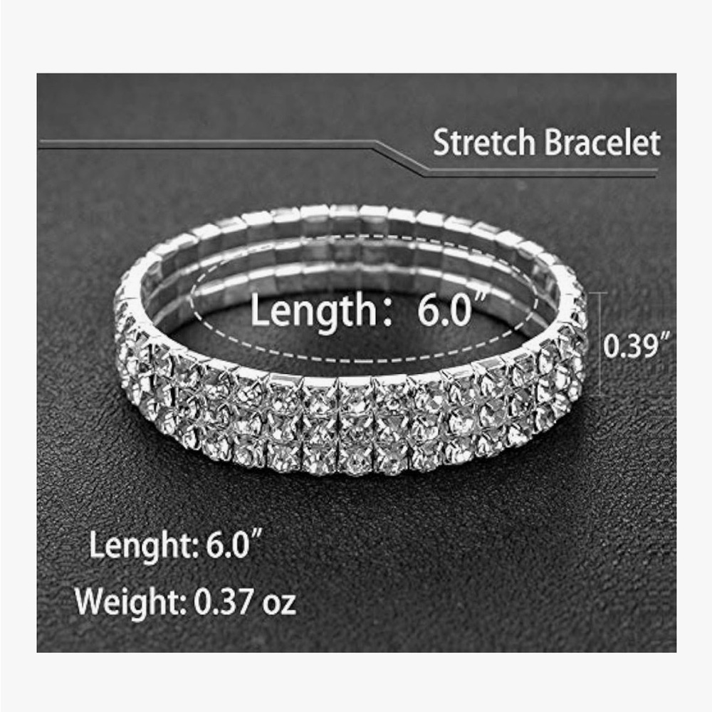 18k Gold Plated Sparkling Rhinestone Flex Bracelet